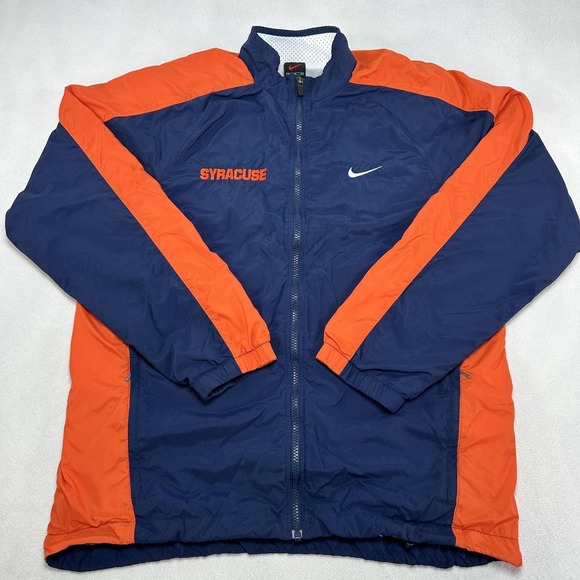 Nike Other - Vintage Syracuse Windbreaker Jacket Mens Medium Blue Orange NCAA Nike USA 90s